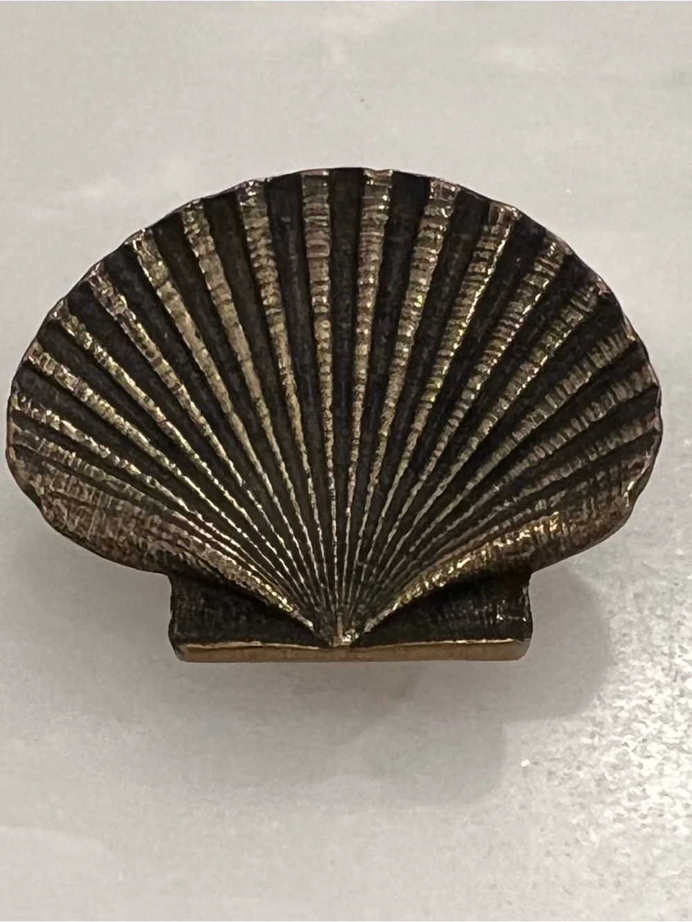 Vintage James Avery Shell RARE Marked Bronze Belt Buckle Retired